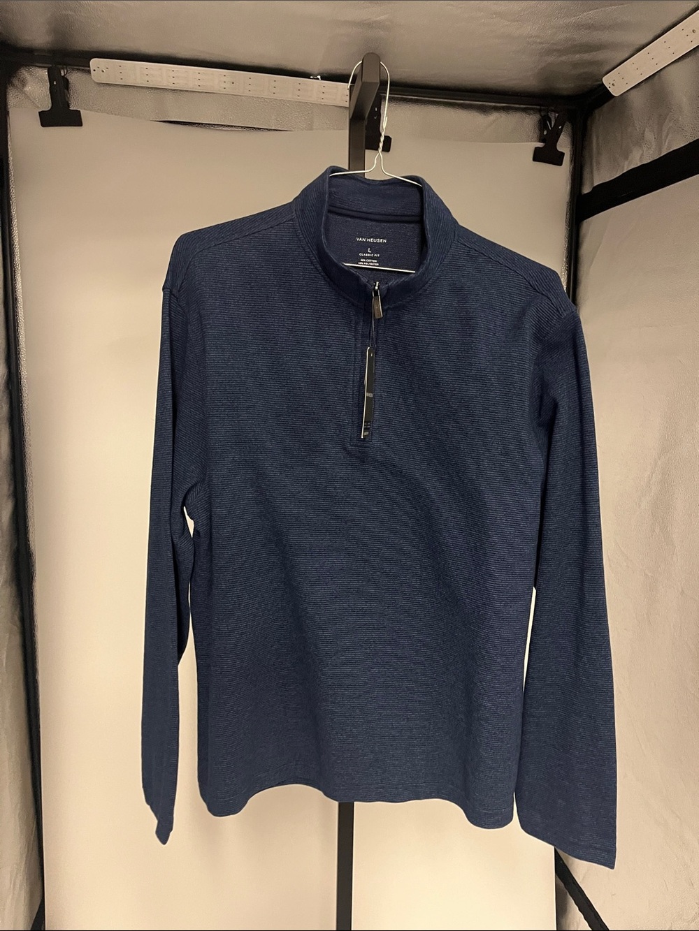 Van Heusen Men's Navy Quarter-Zip Pullover Sweater